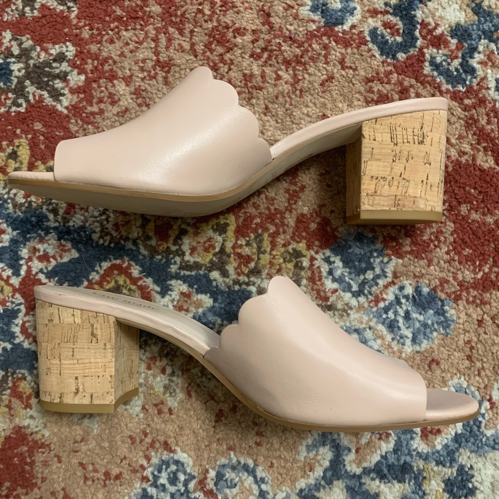 Blush Kate Spade mules - never worn!